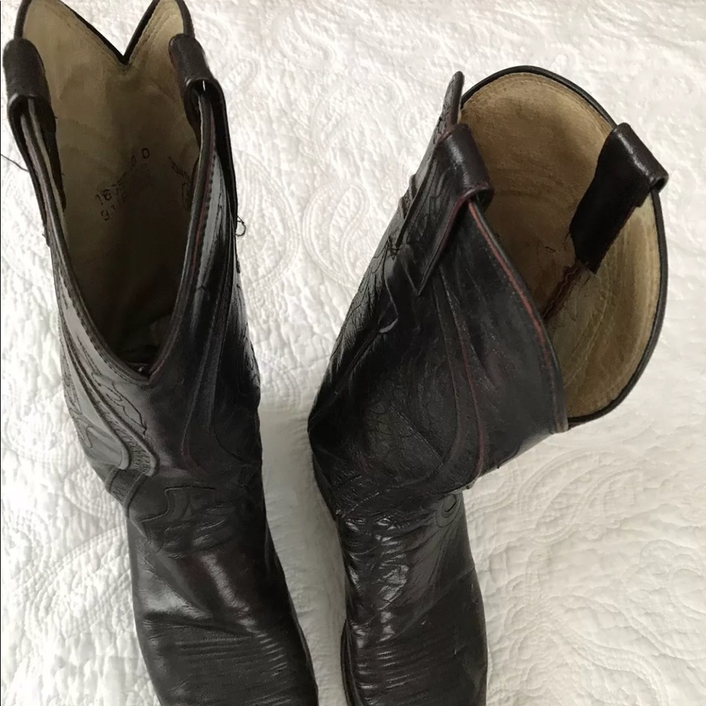 Dan Post Distressed Leather Cowboy boots size 10 - Picture 5 of 8